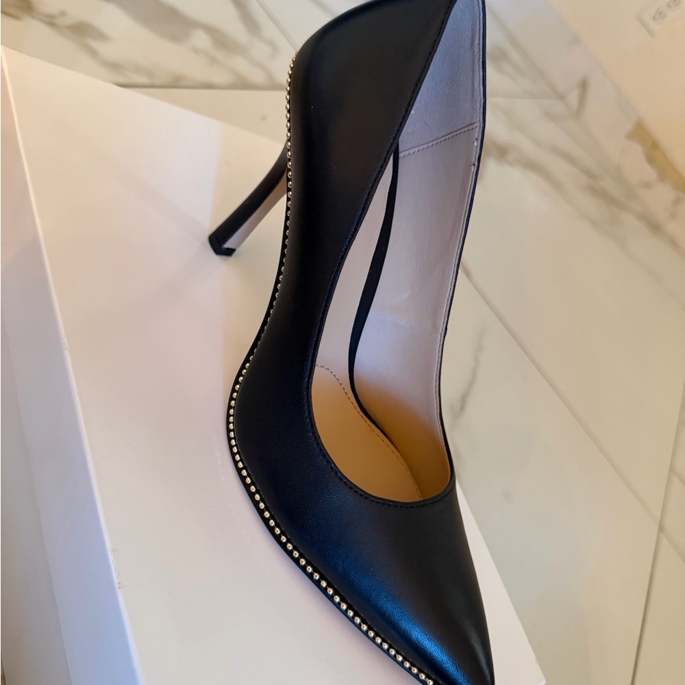 Coach Black Studded Heels